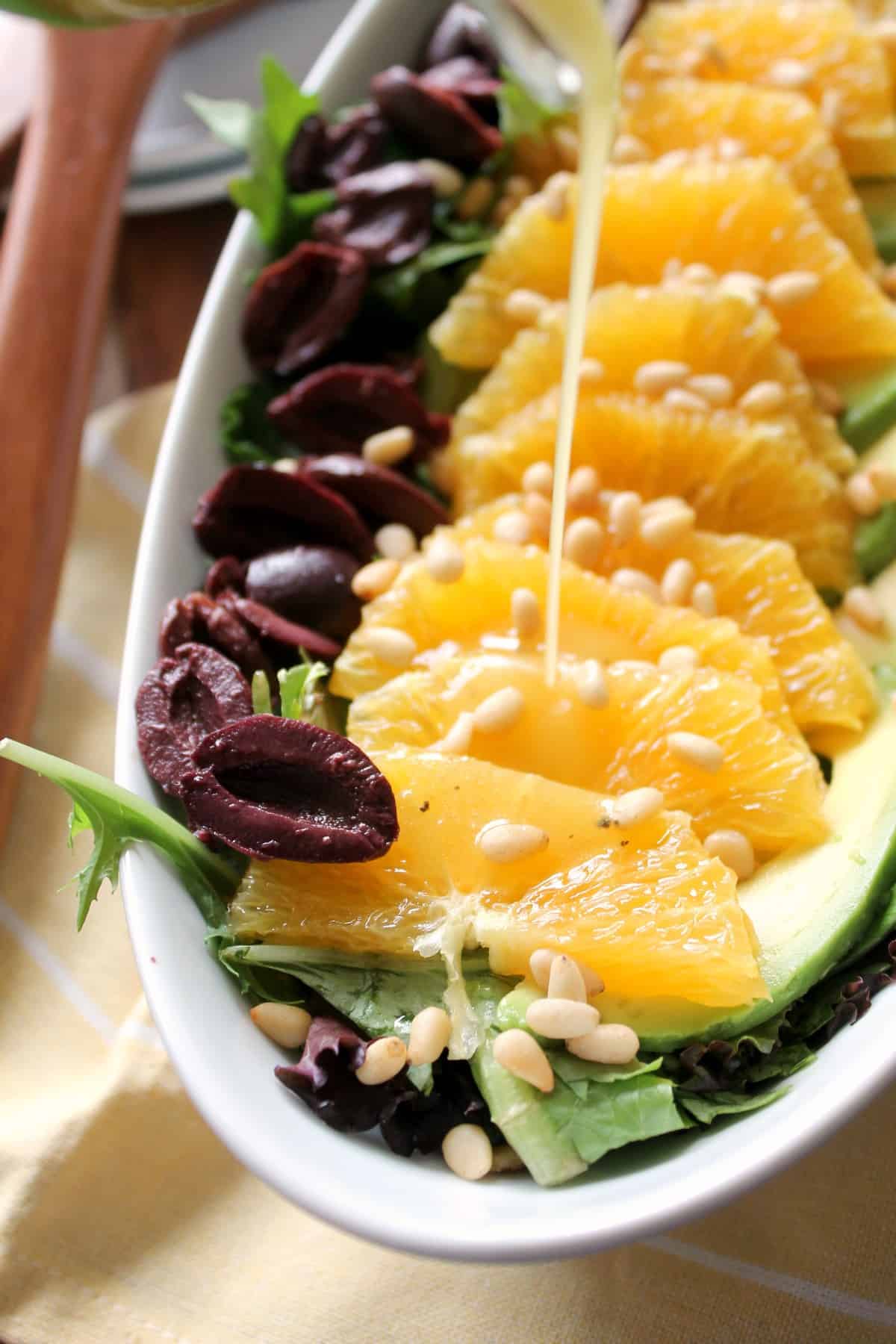 Aperol-Bitter Salad with Orange Vinaigrette