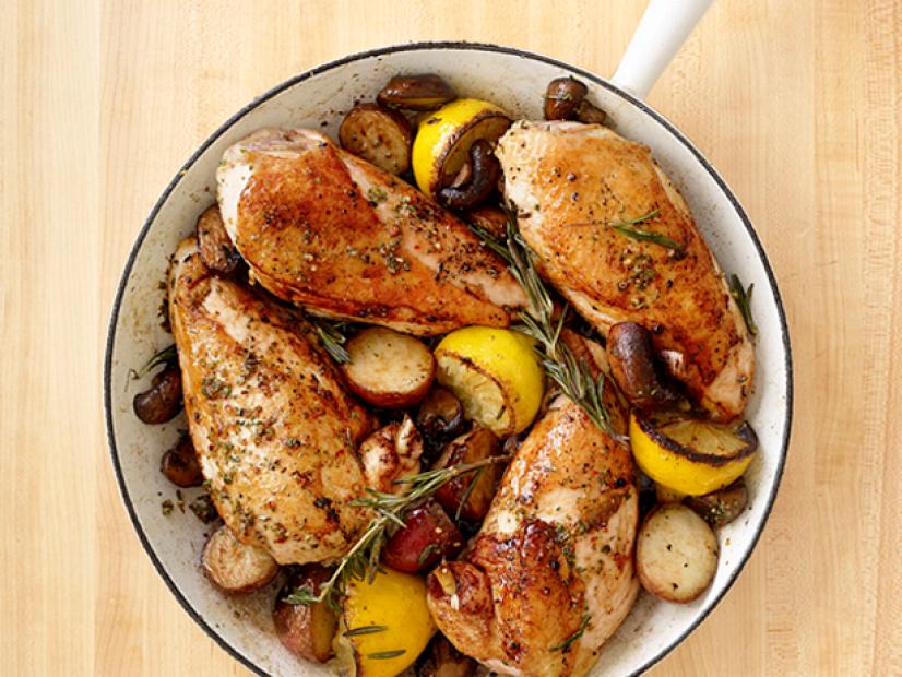 Sautéed Chicken with Citrus and Rosemary