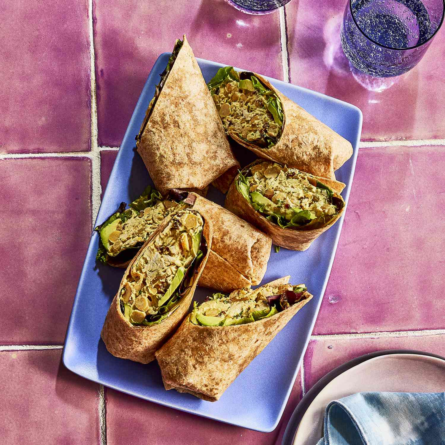 No-Cook Spicy Chickpea and Avocado Wraps