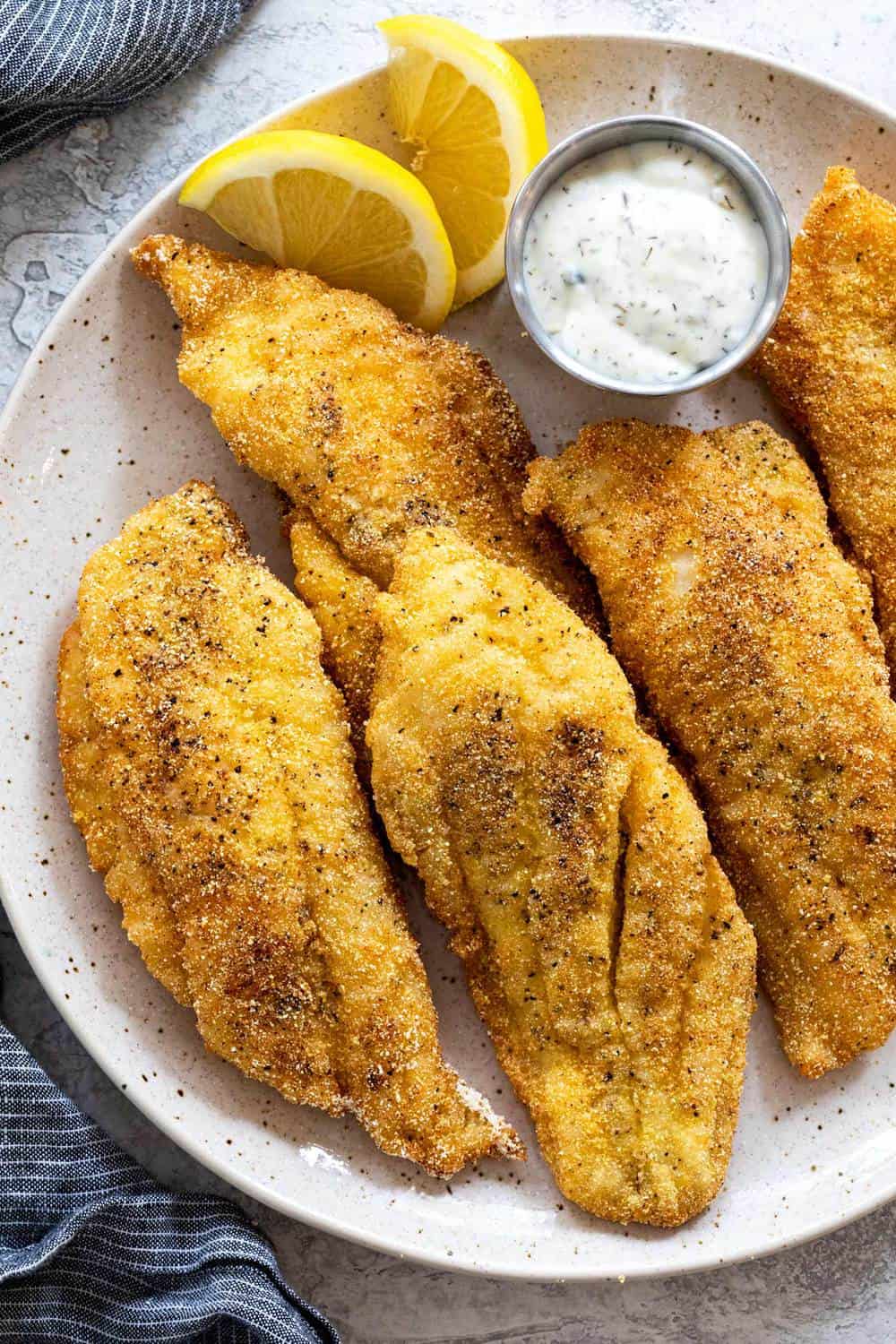 Pan-Fried Catfish with Spiced Cornmeal Crust