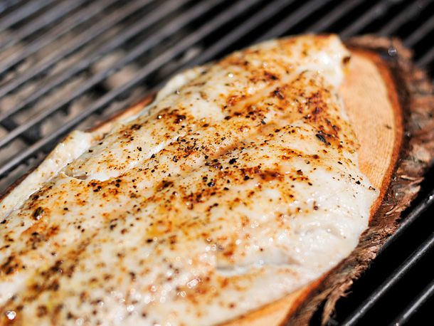 Grilled Lakehouse Whitefish with Lemon-Dill Butter