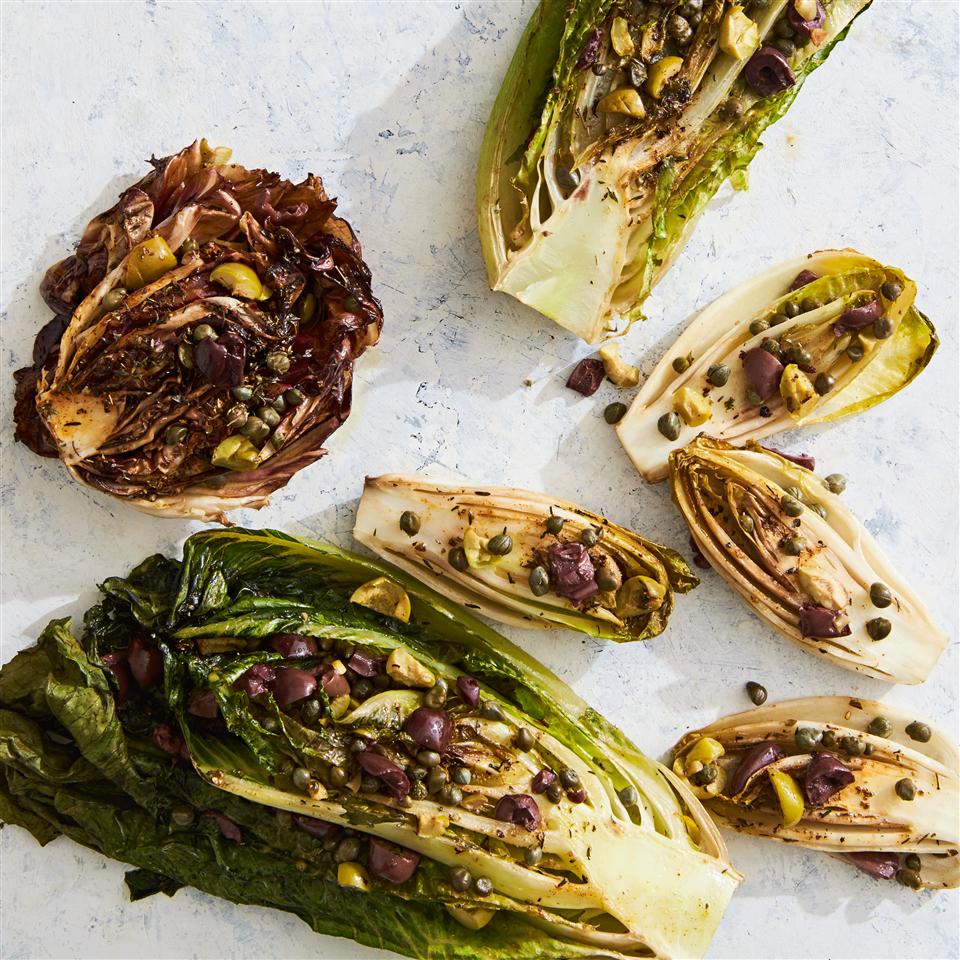 Roasted Endive and Radicchio with Walnut-Balsamic Glaze