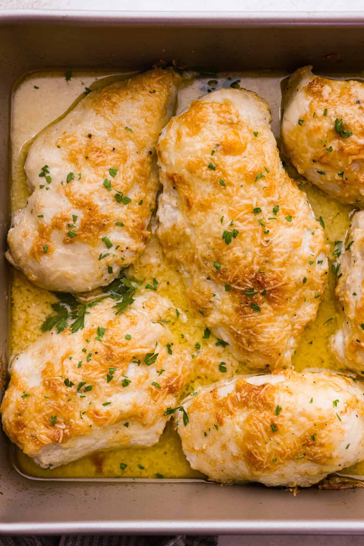 Herb-Crusted Baked Chicken with Potatoes