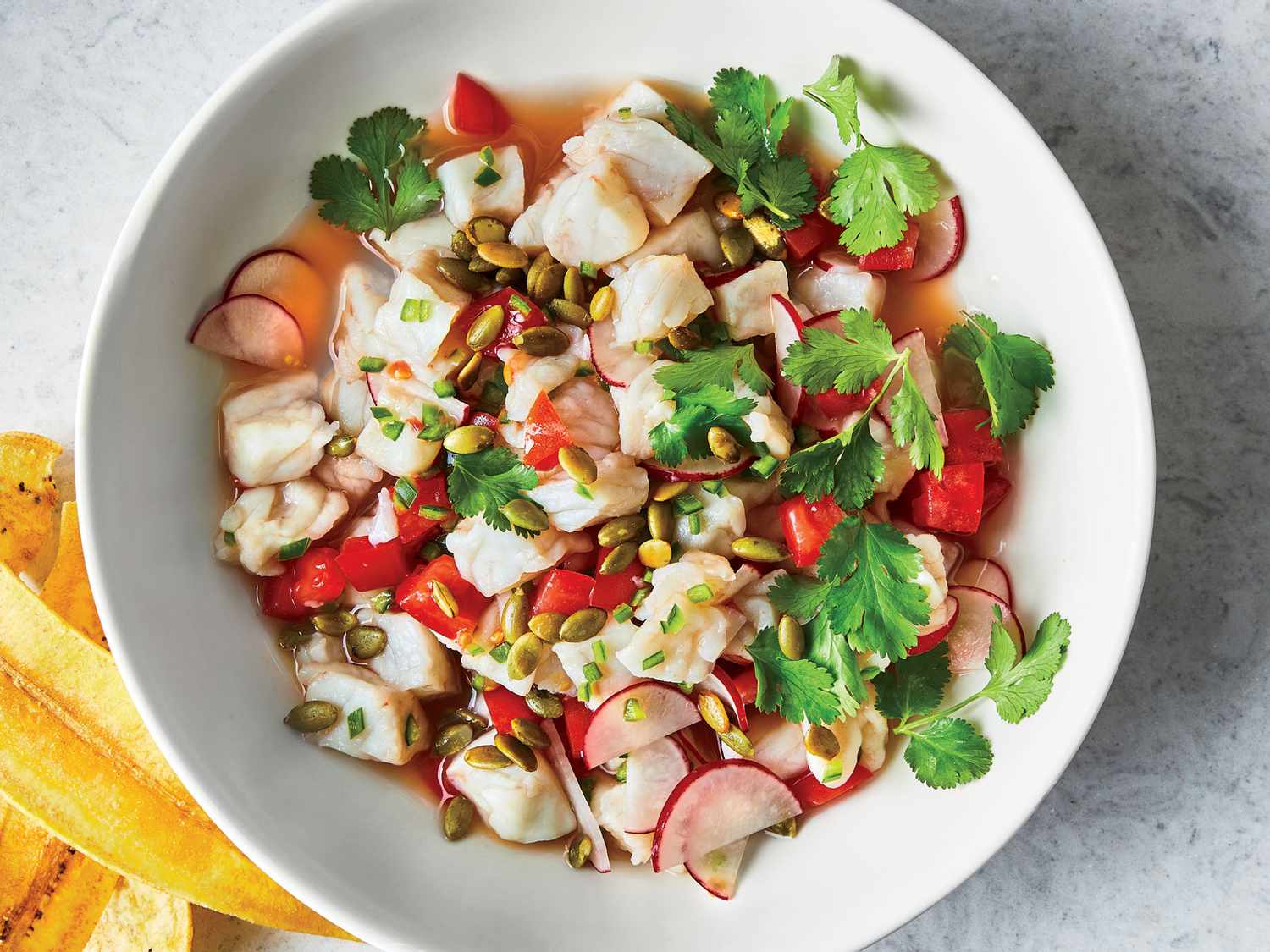 Vodka and Citrus Ceviche with Louisiana Botanicals
