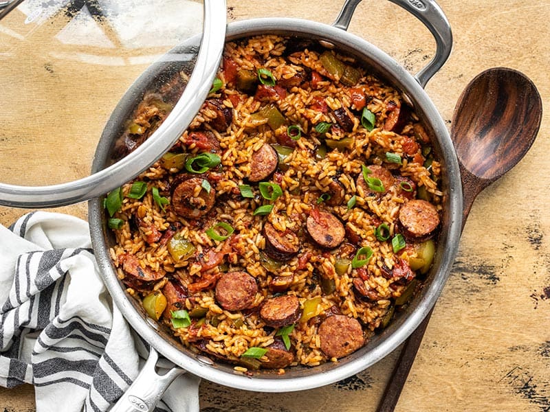 One-Pot Cajun Sausage and Rice Skillet