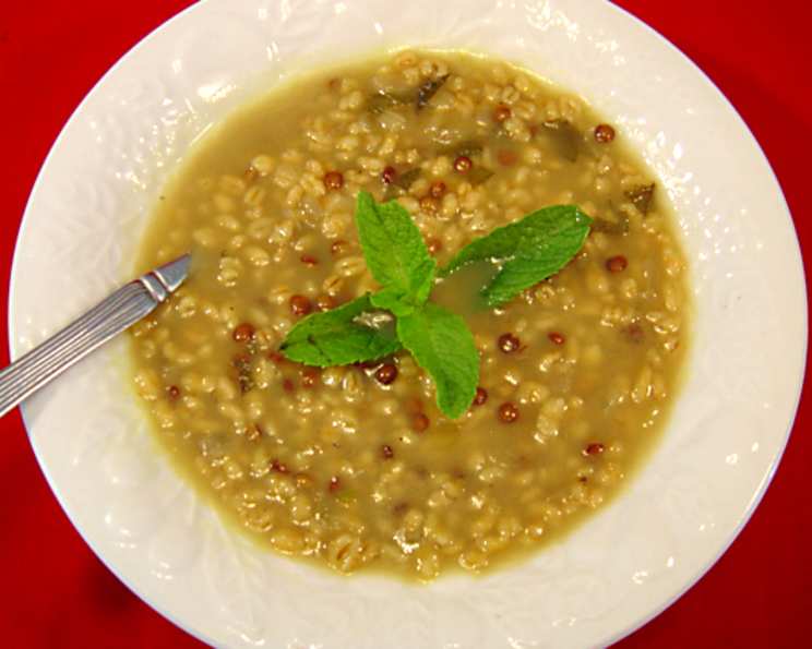 Barley and Butter Tea Soup with Tibetan Spices