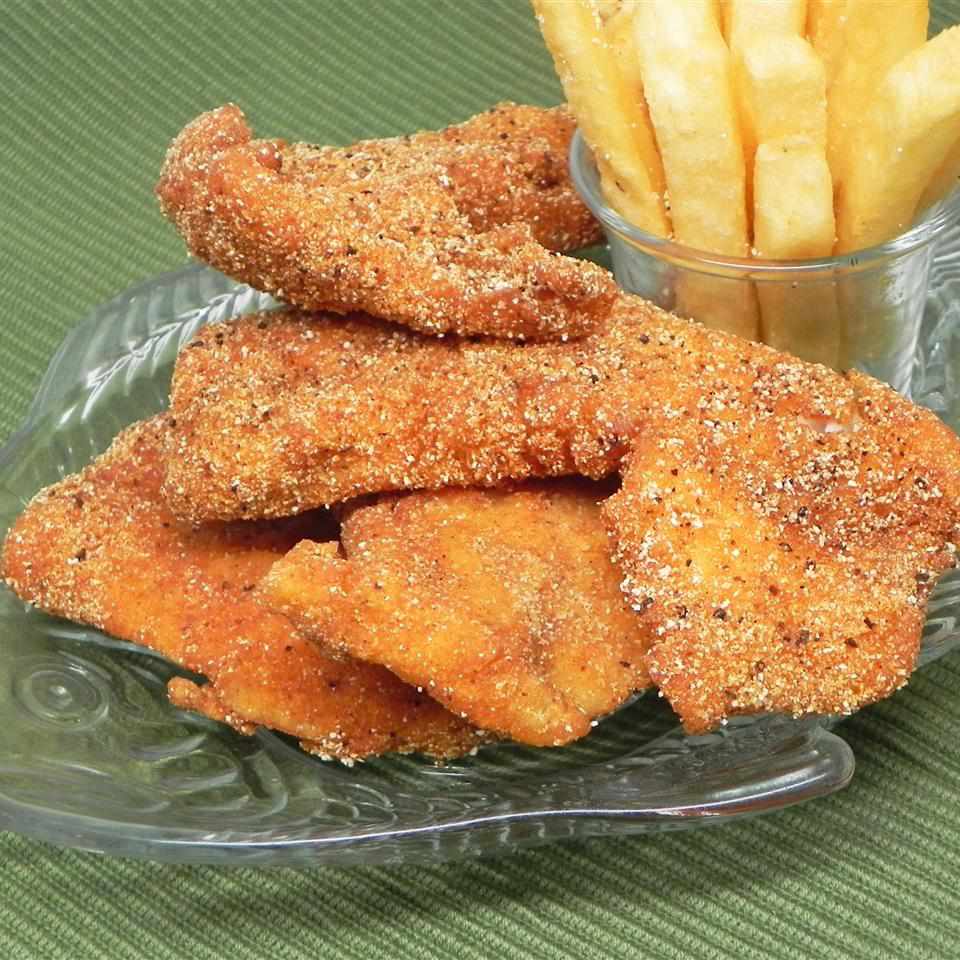 Cornmeal-Crusted Catfish with Bourbon Pepper Sauce