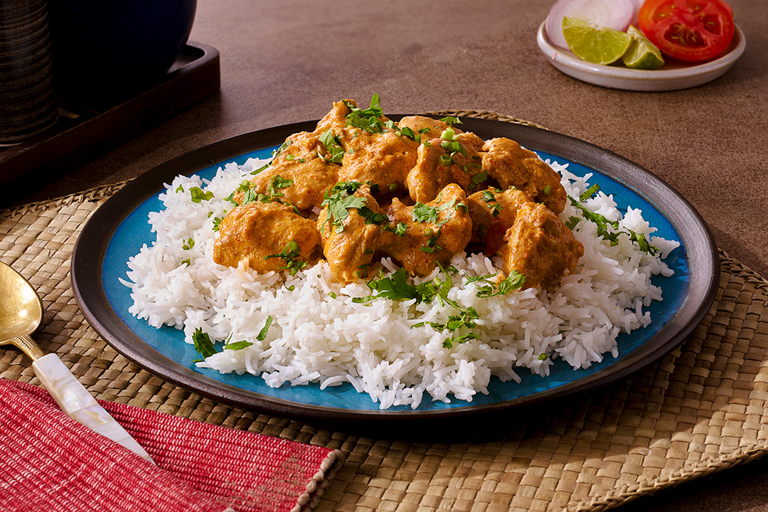Authentic Indian Butter Chicken with Basmati Rice