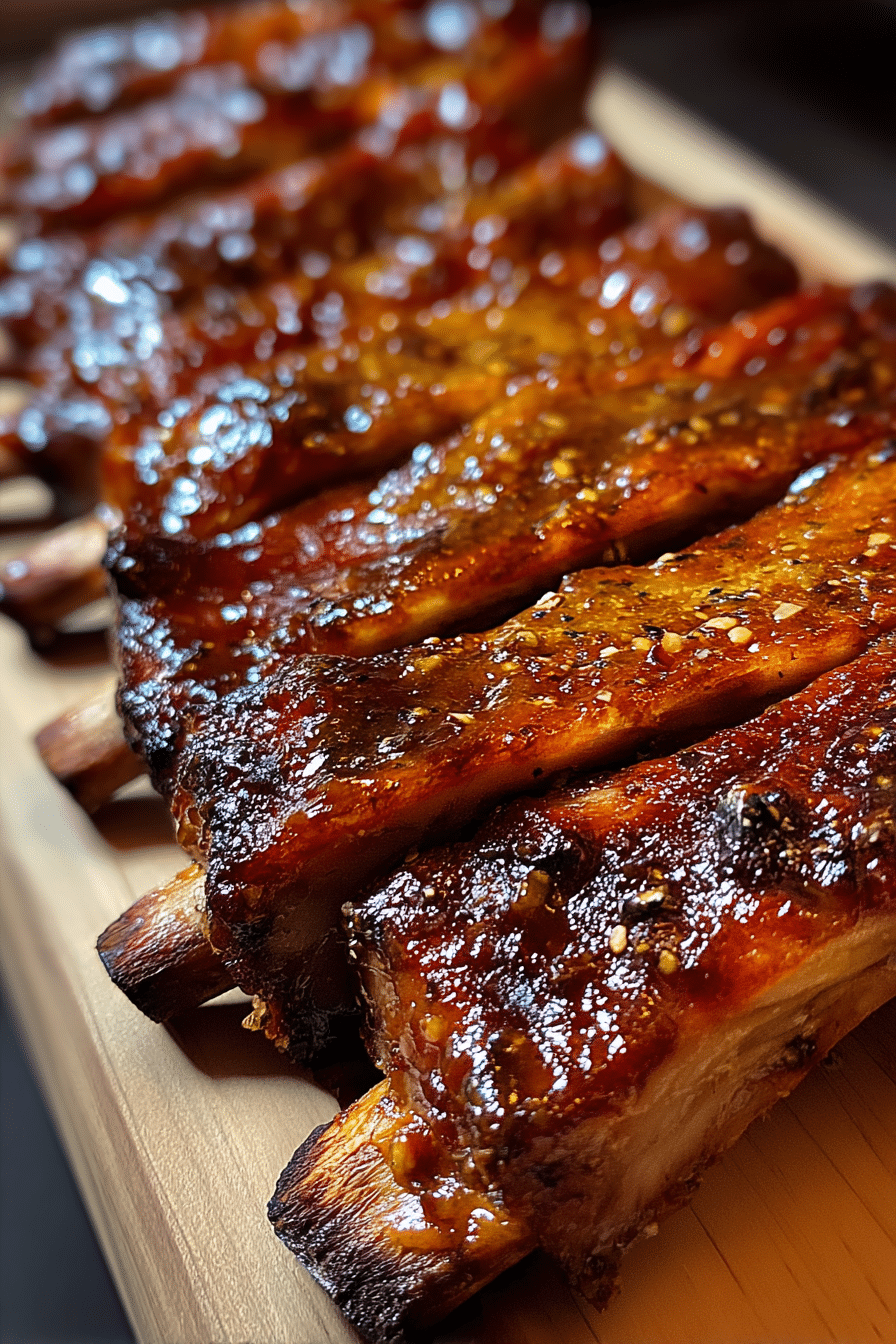 Slow-Smoked Maple-Glazed Pork Ribs