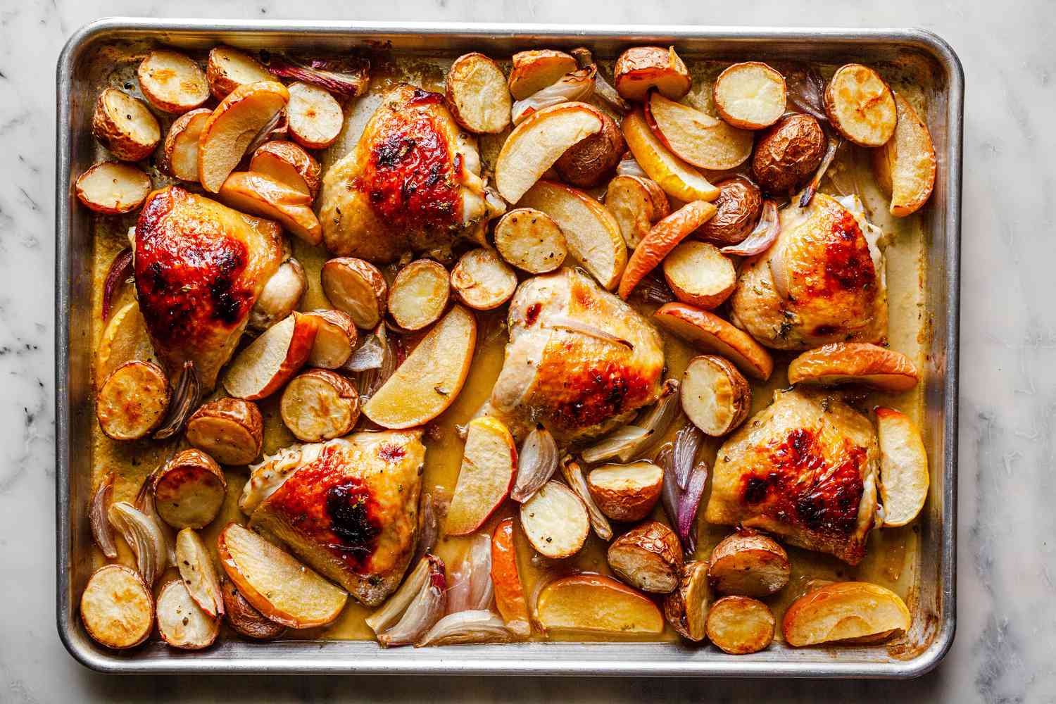 Pan-Roasted Chicken Thighs with Thyme and Shallots