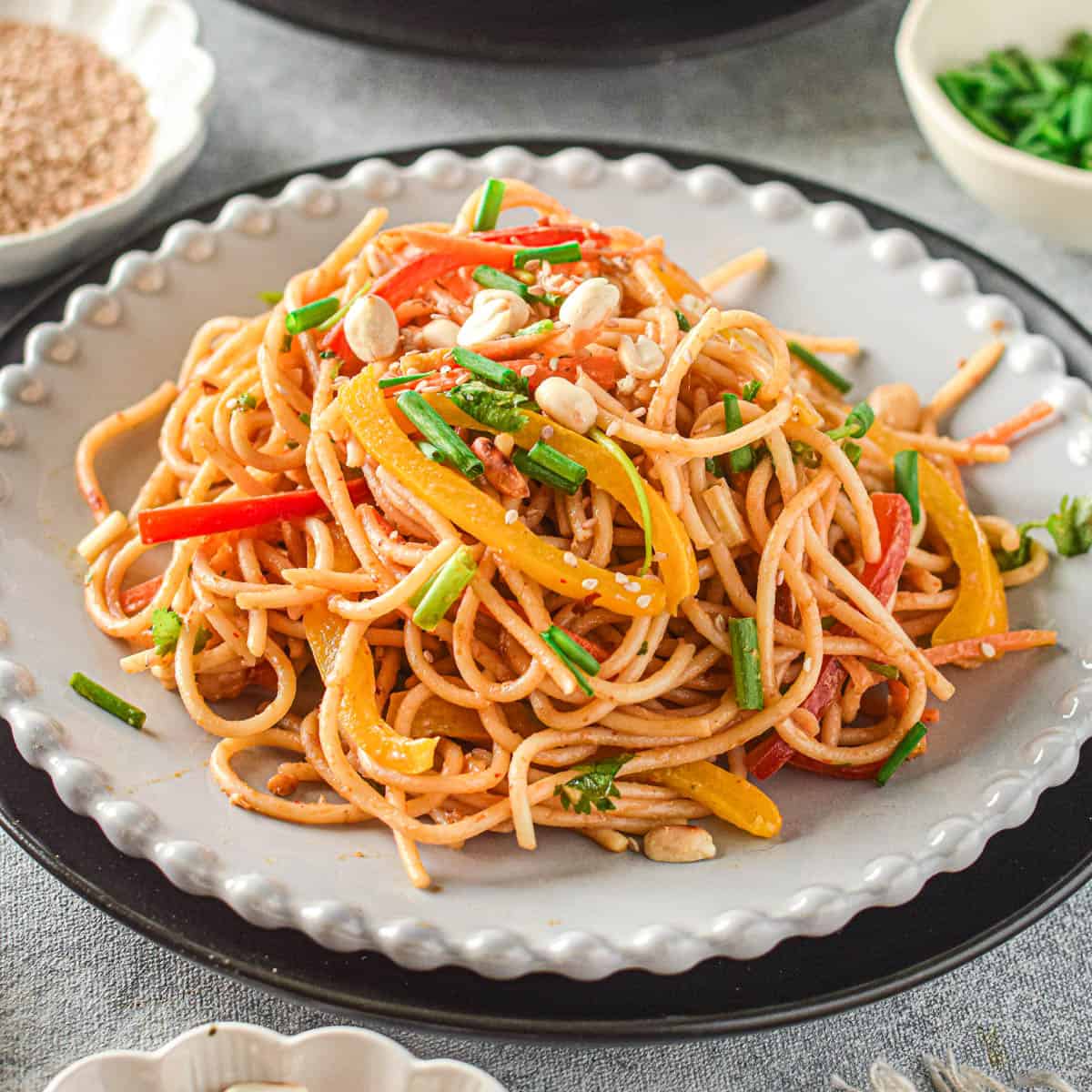 One-Pot Spicy Thai Peanut Noodles