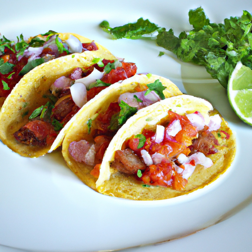 Texas Hot Link Sausage Tacos with Pickled Onions