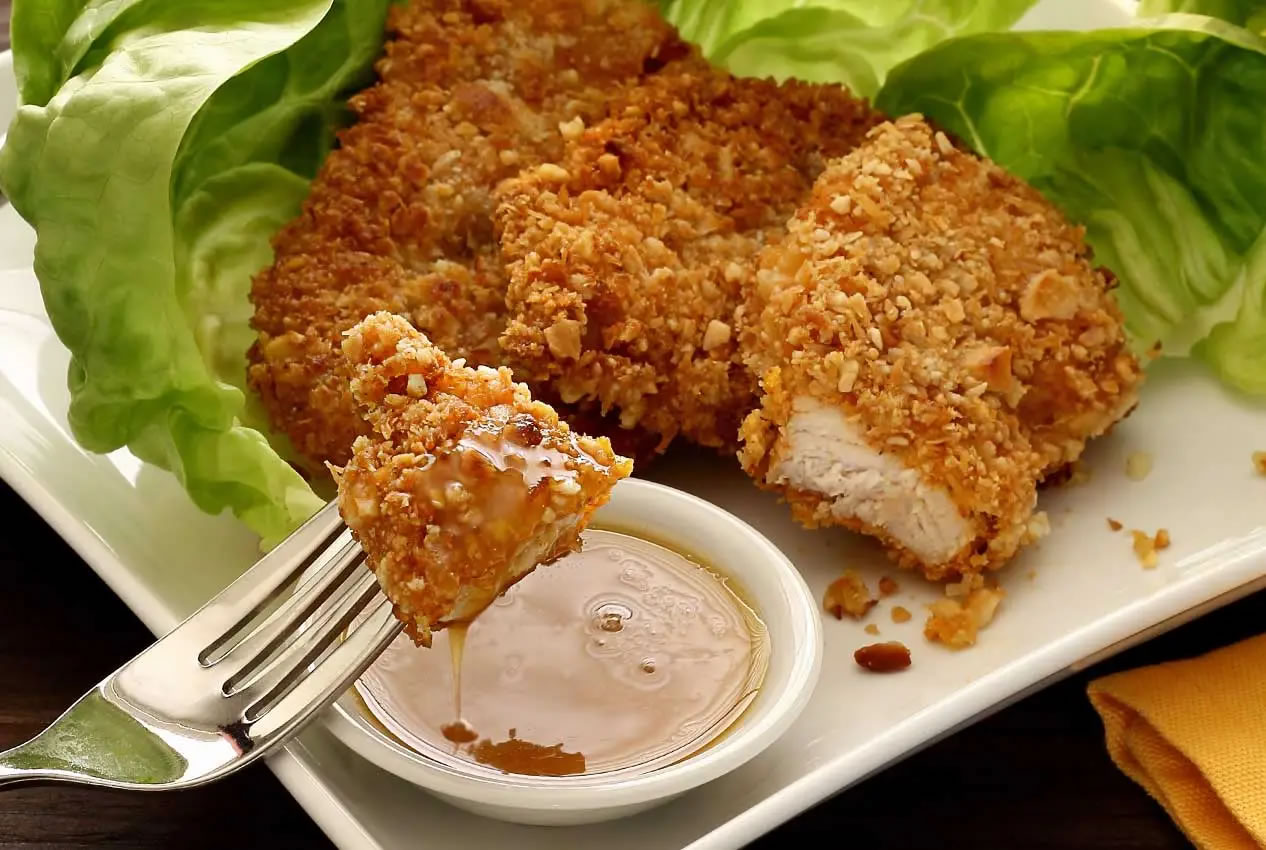 Macadamia-Crusted Chicken with Bush Tomato Relish