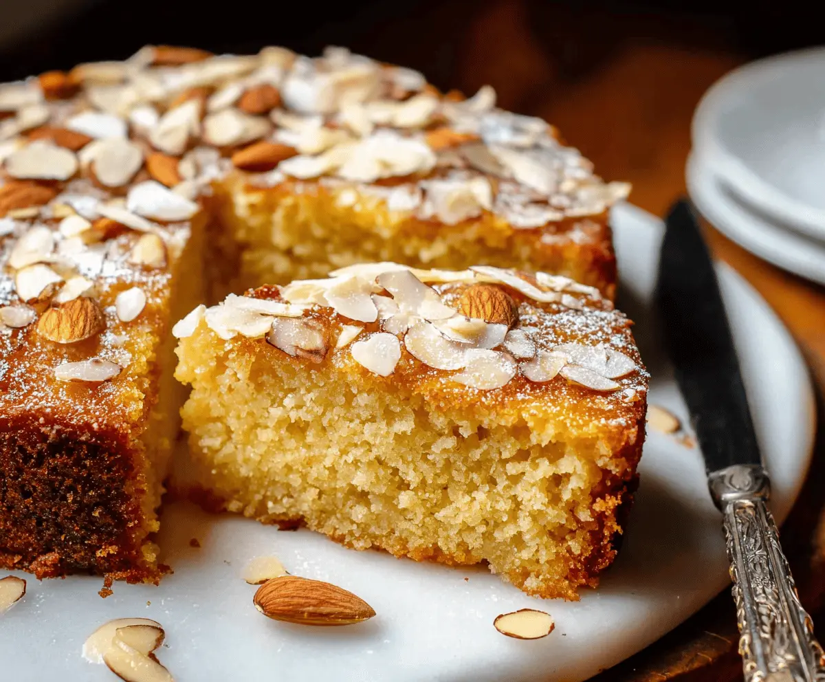 One-Bowl Honey Almond Cake