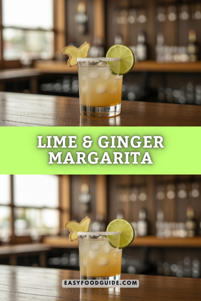 Ginger-Lime Margarita with Agave Syrup