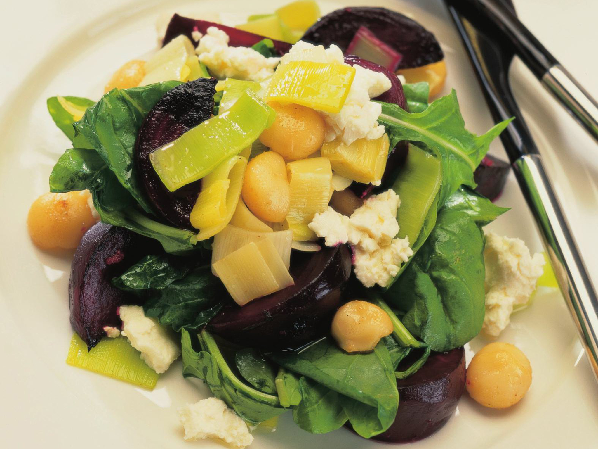 Roasted Macadamia and Beetroot Salad with Finger Lime Dressing