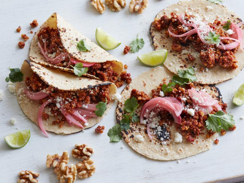 Texas-Style Hot Link Sausage Tacos with Pickled Onions