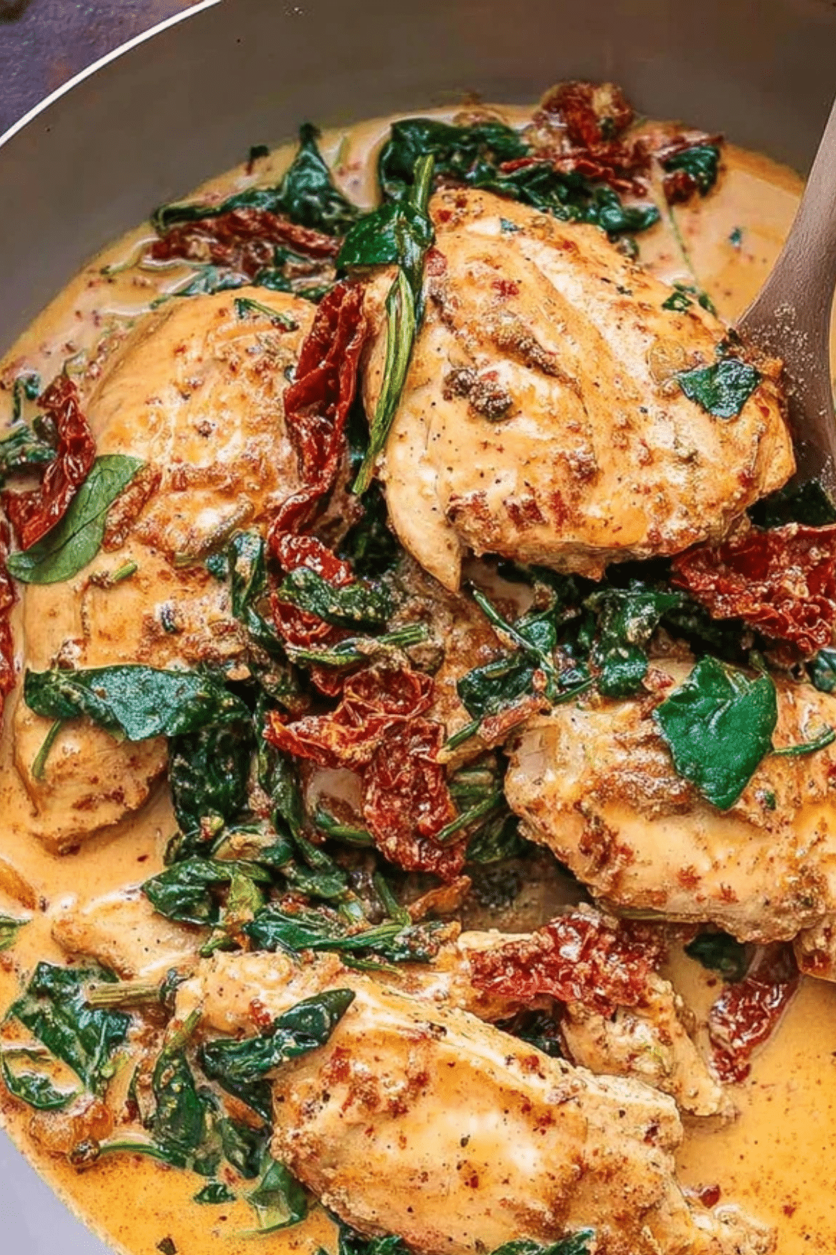 Italian Pan-Seared Chicken with Sun-Dried Tomatoes and Basil