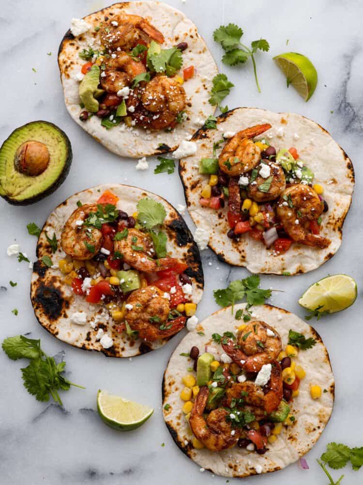 NASA Space Center Inspired Blackened Cajun Shrimp Tacos