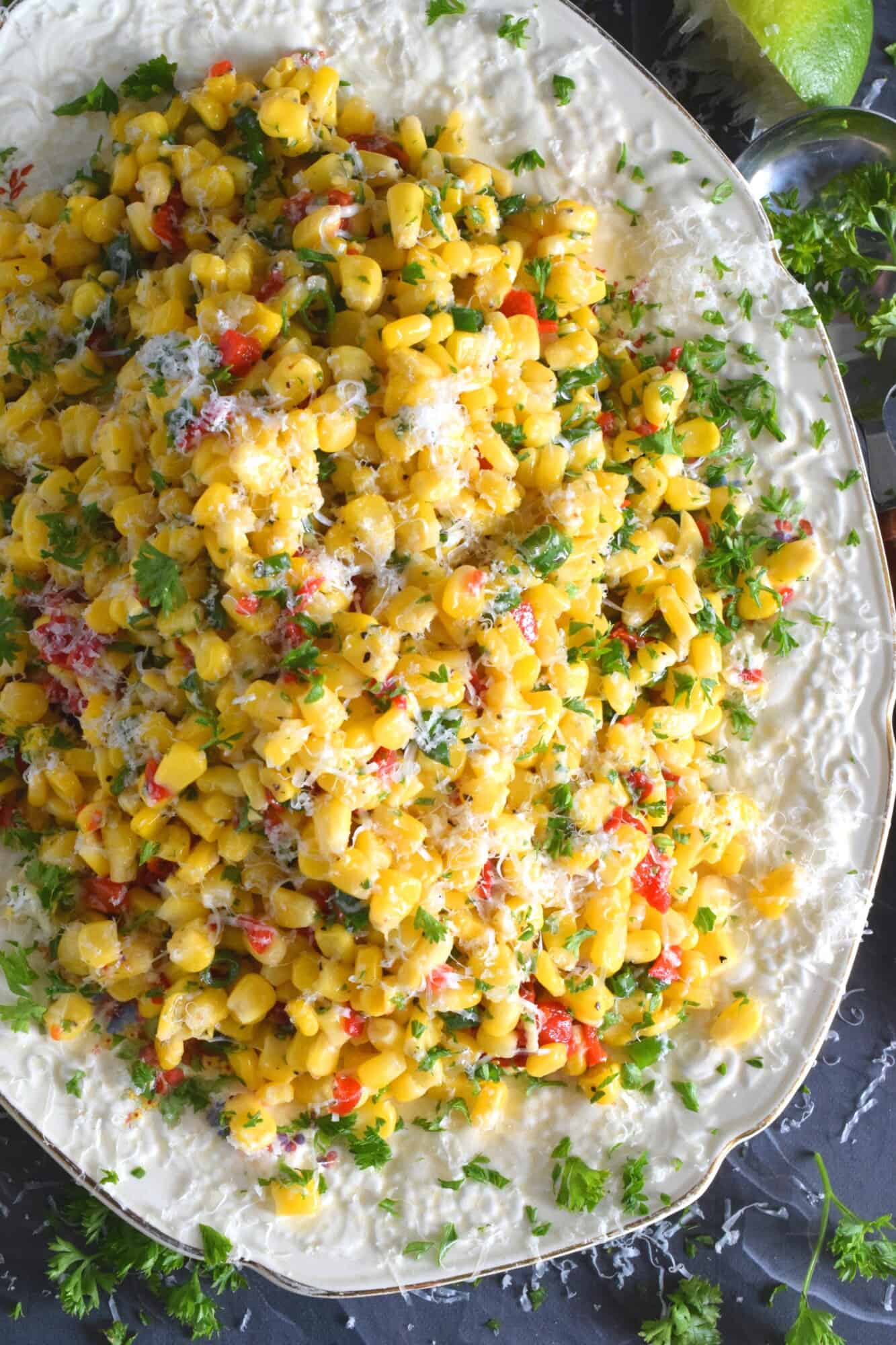 Evansville-Inspired Sweet Corn and Herb Salad with Citrus Vinaigrette