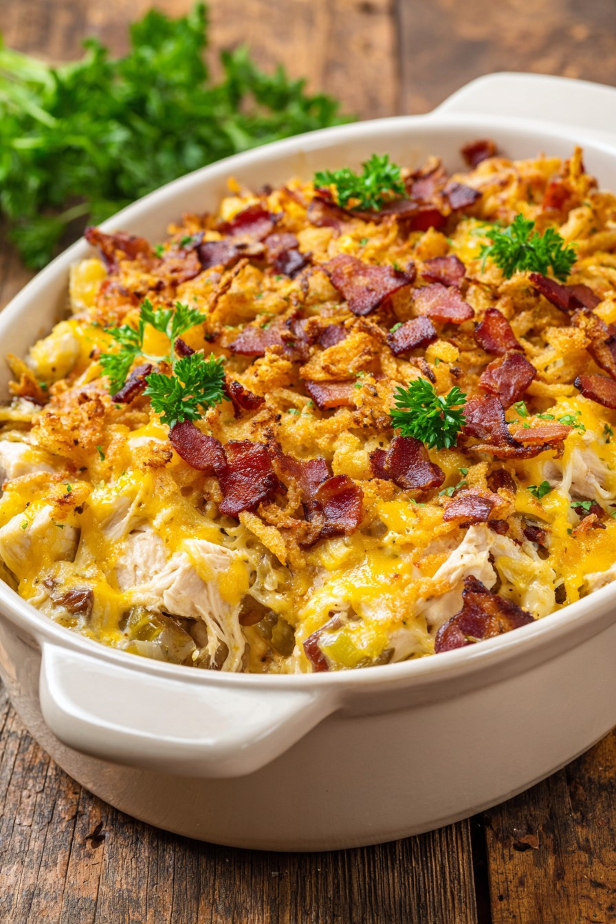 Baked Chicken & Bacon Casserole