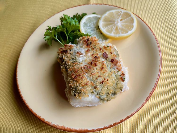 Baked Cod with Lemon-Caper Butter and Fresh Herbs