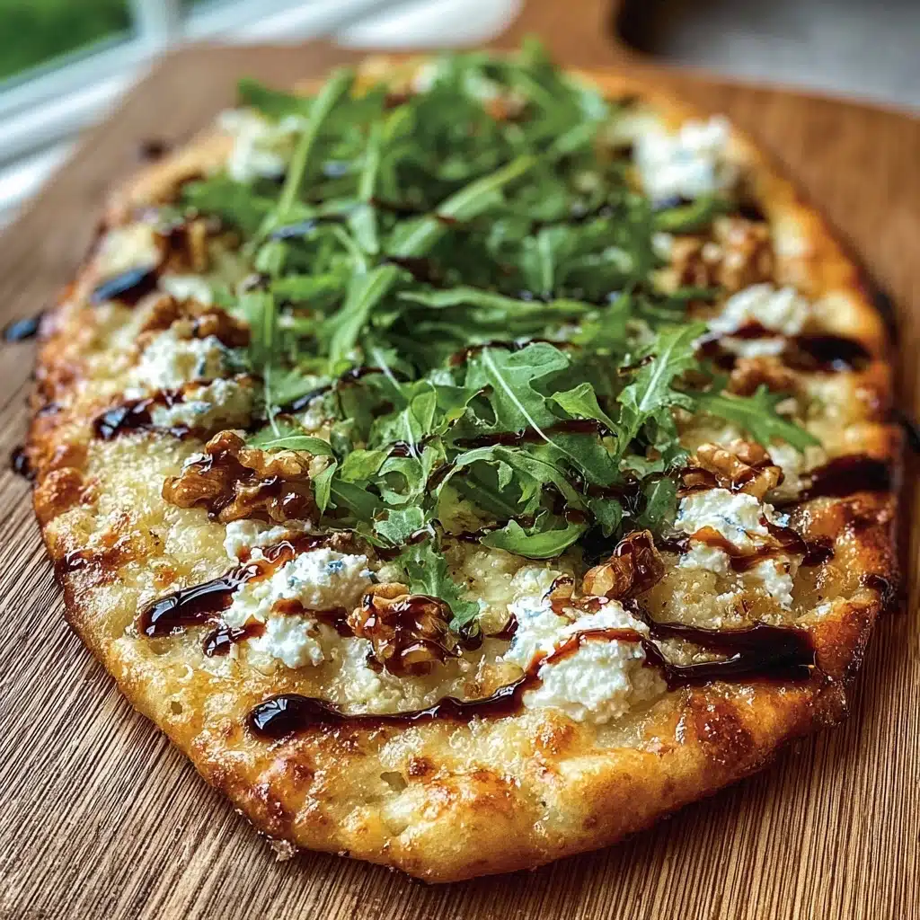 Spiced Goats Cheese and Mint Flatbread