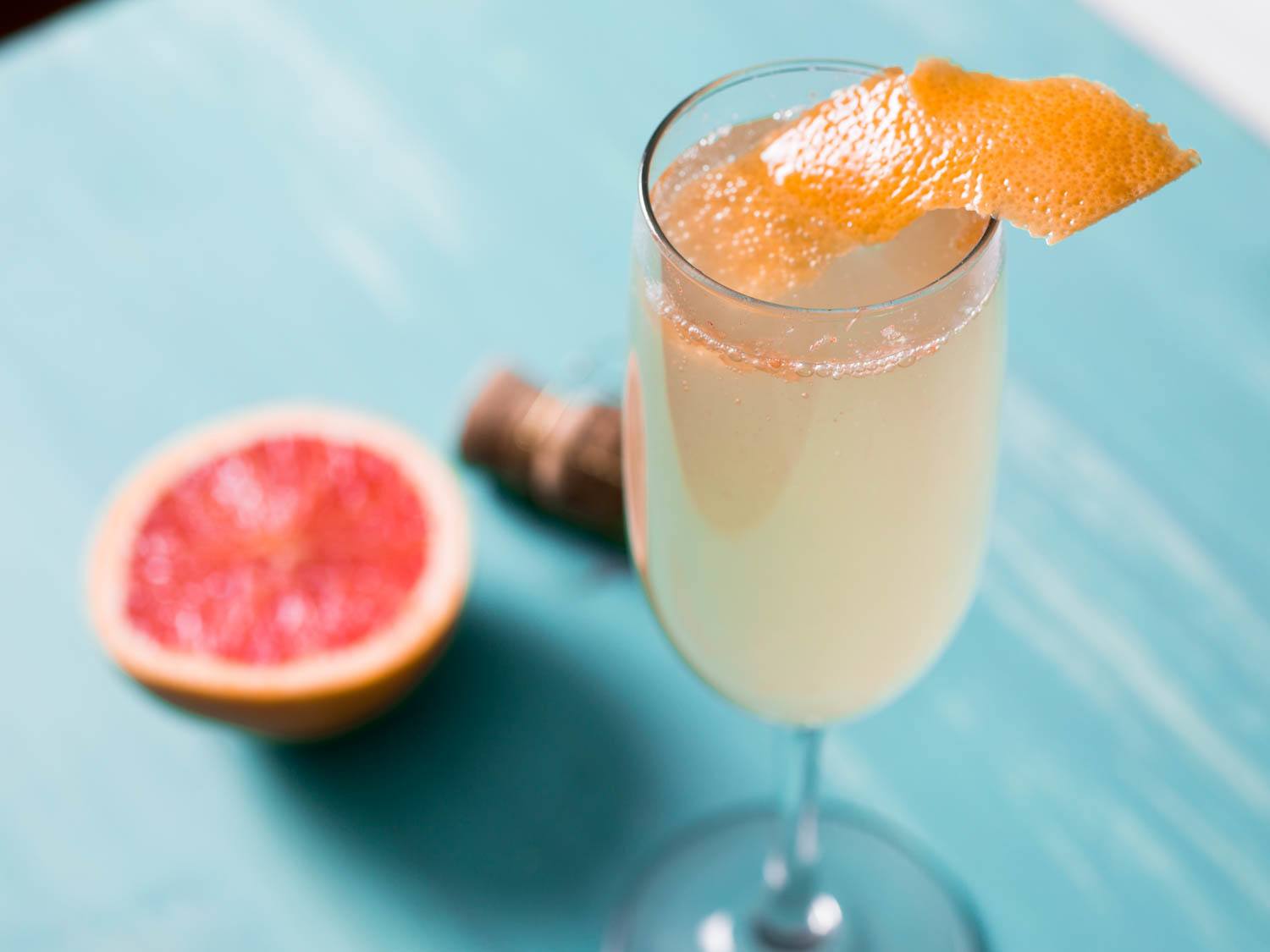 Grapefruit Sparkler with Basil