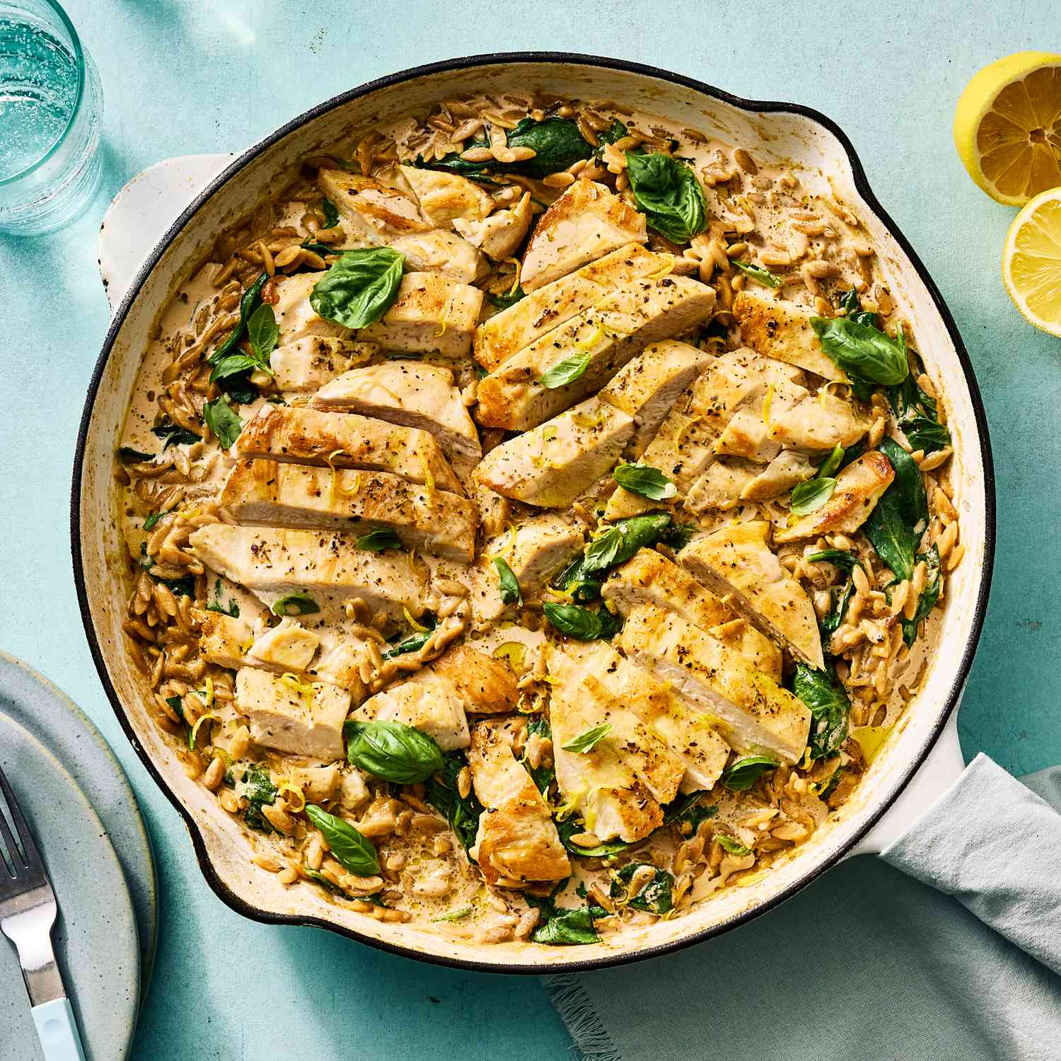 Slow-Simmered Greek Lemon Chicken with Orzo
