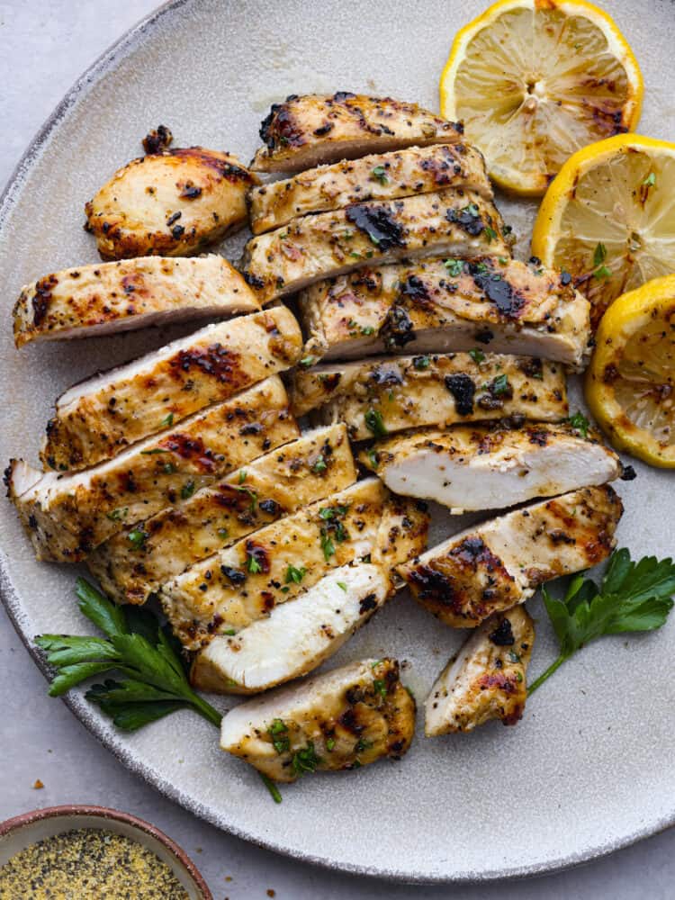 Grilled Lemon-Pepper Chicken with Charred Corn Salad