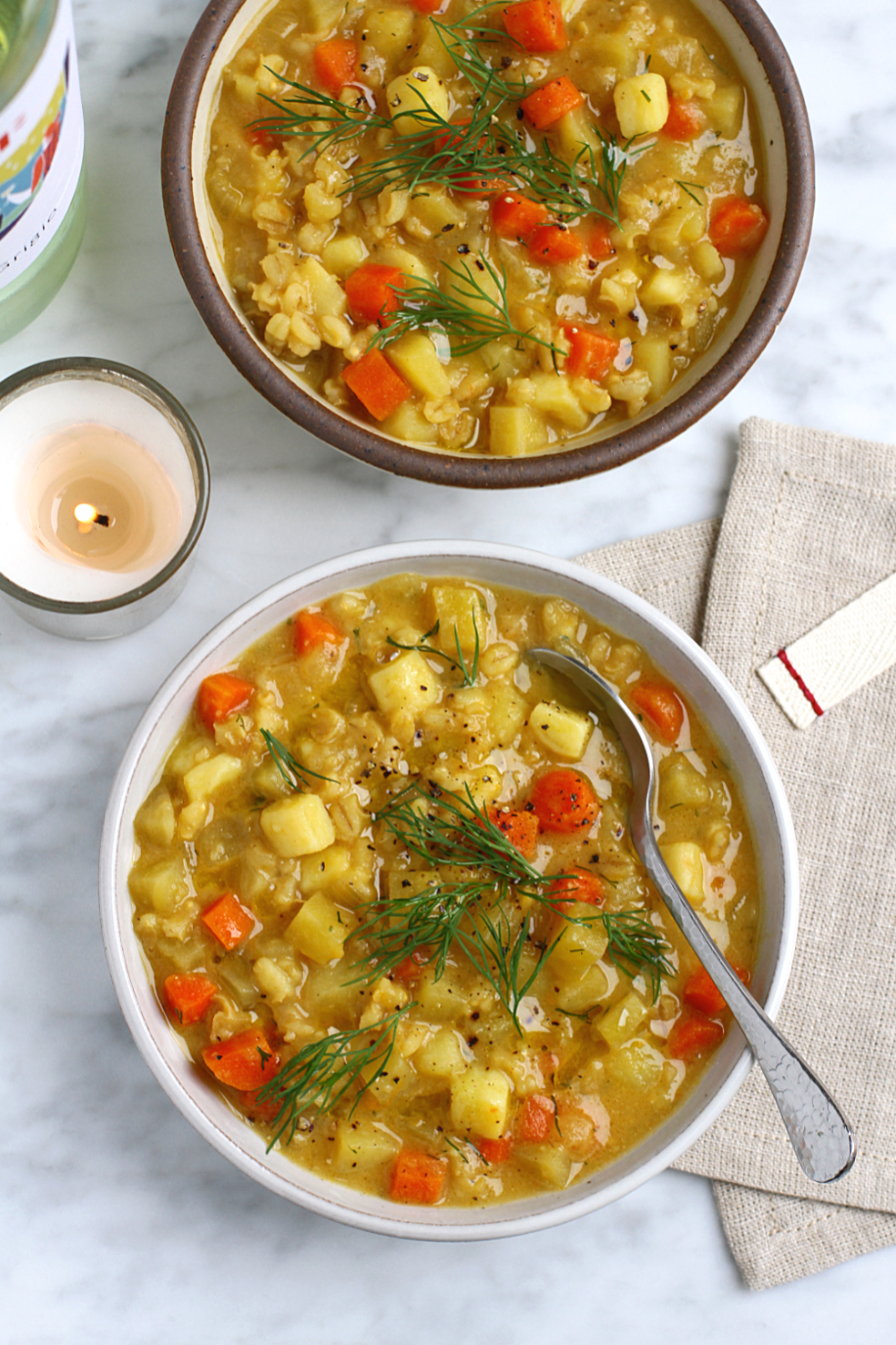 Hearty Nordic Barley and Root Vegetable Stew