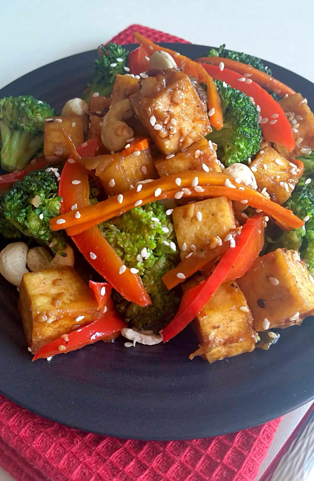 Stir-Fried Tofu with Garlic and Chili in Soy-Ginger Sauce