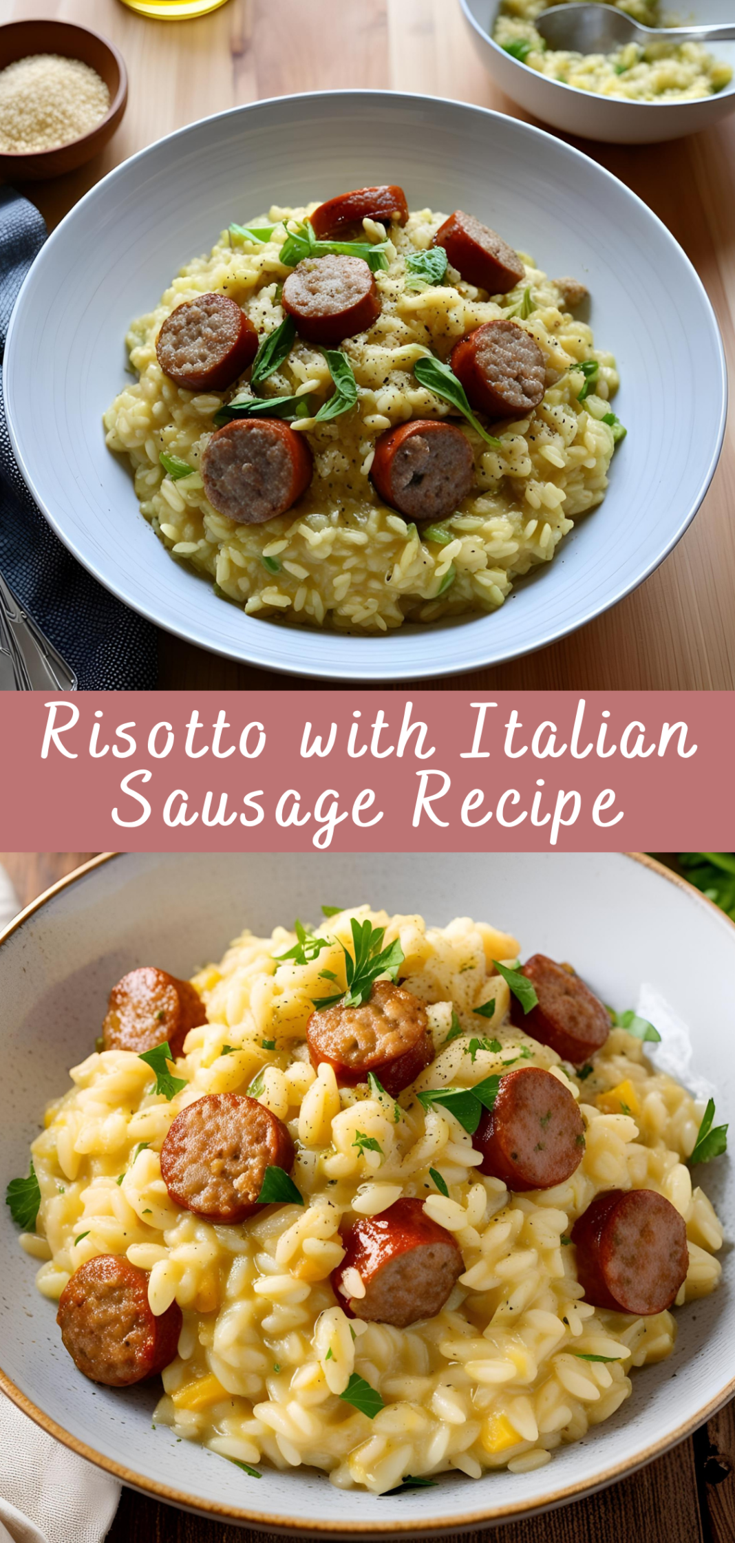 One-Pot Italian Sausage and Herb Risotto