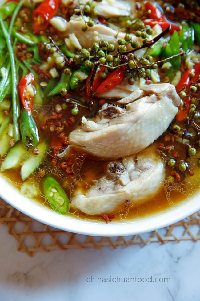 Pan-Seared Chicken with Spicy Sichuan Peppercorn Sauce