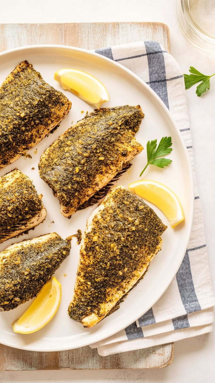 Pan-Seared Catfish with Evansville Herb Butter