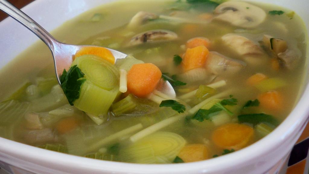 Rainbow Spring Vegetable Soup