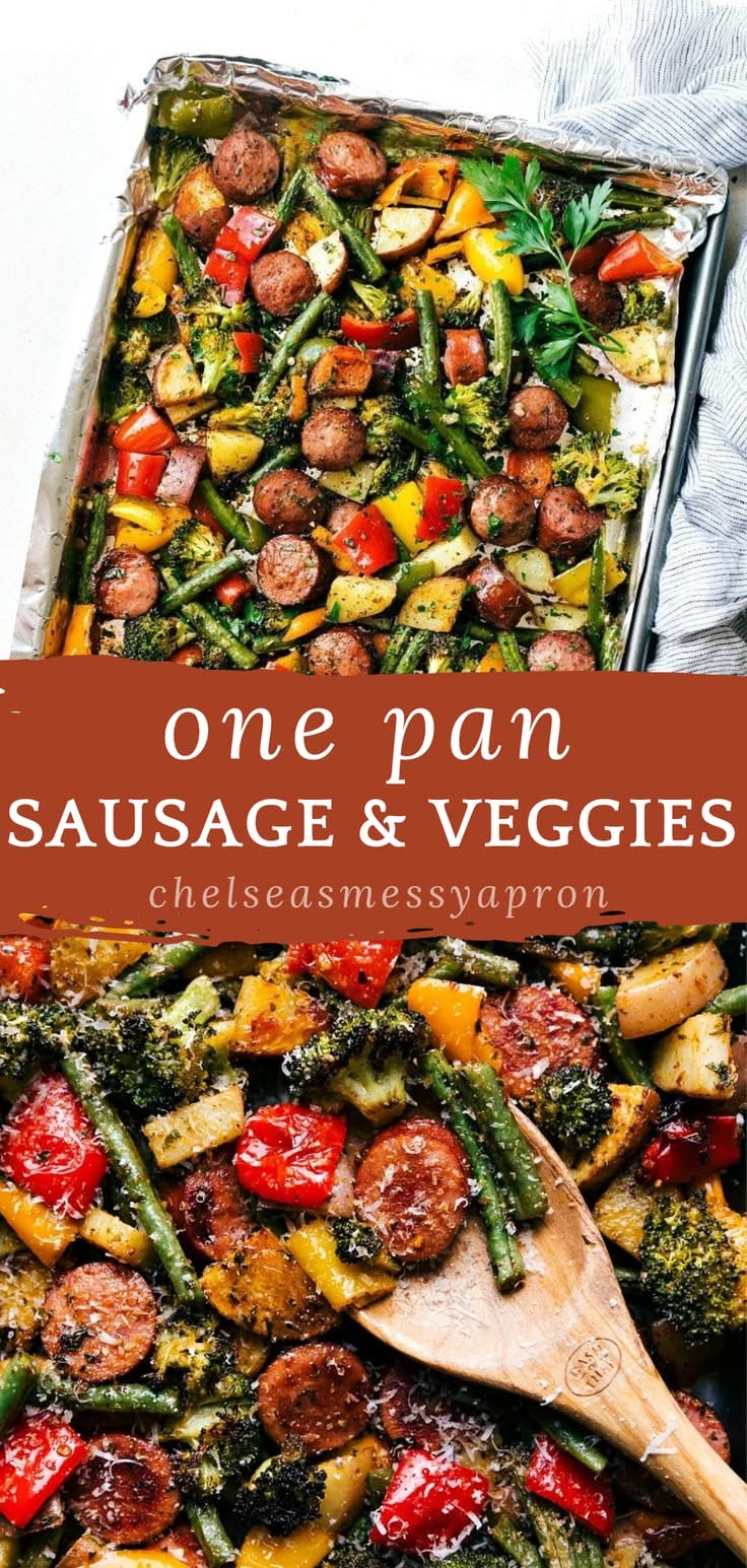 One-Pan Italian Sausage and Vegetable Sheet Pan Dinner
