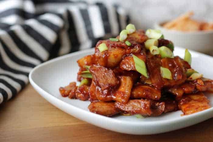 Crispy Korean-Style Pork Belly with Spicy Gochujang Glaze
