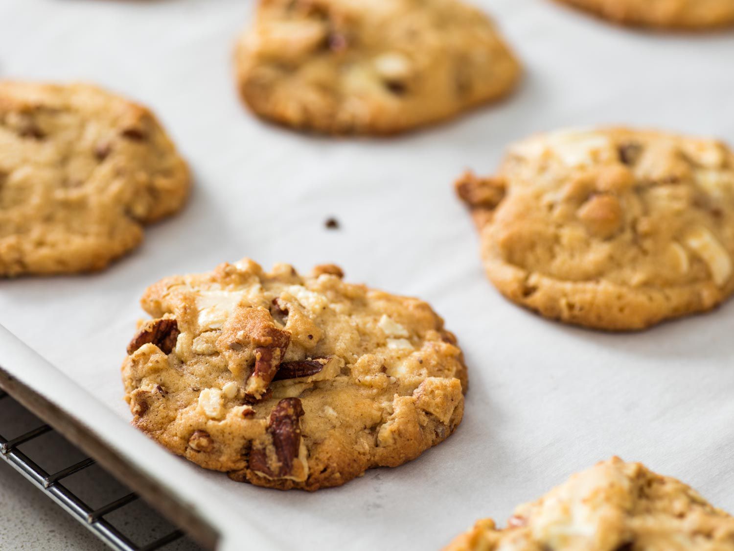 Sheet Pan Malted Chocolate Chip-Pecan Cookies