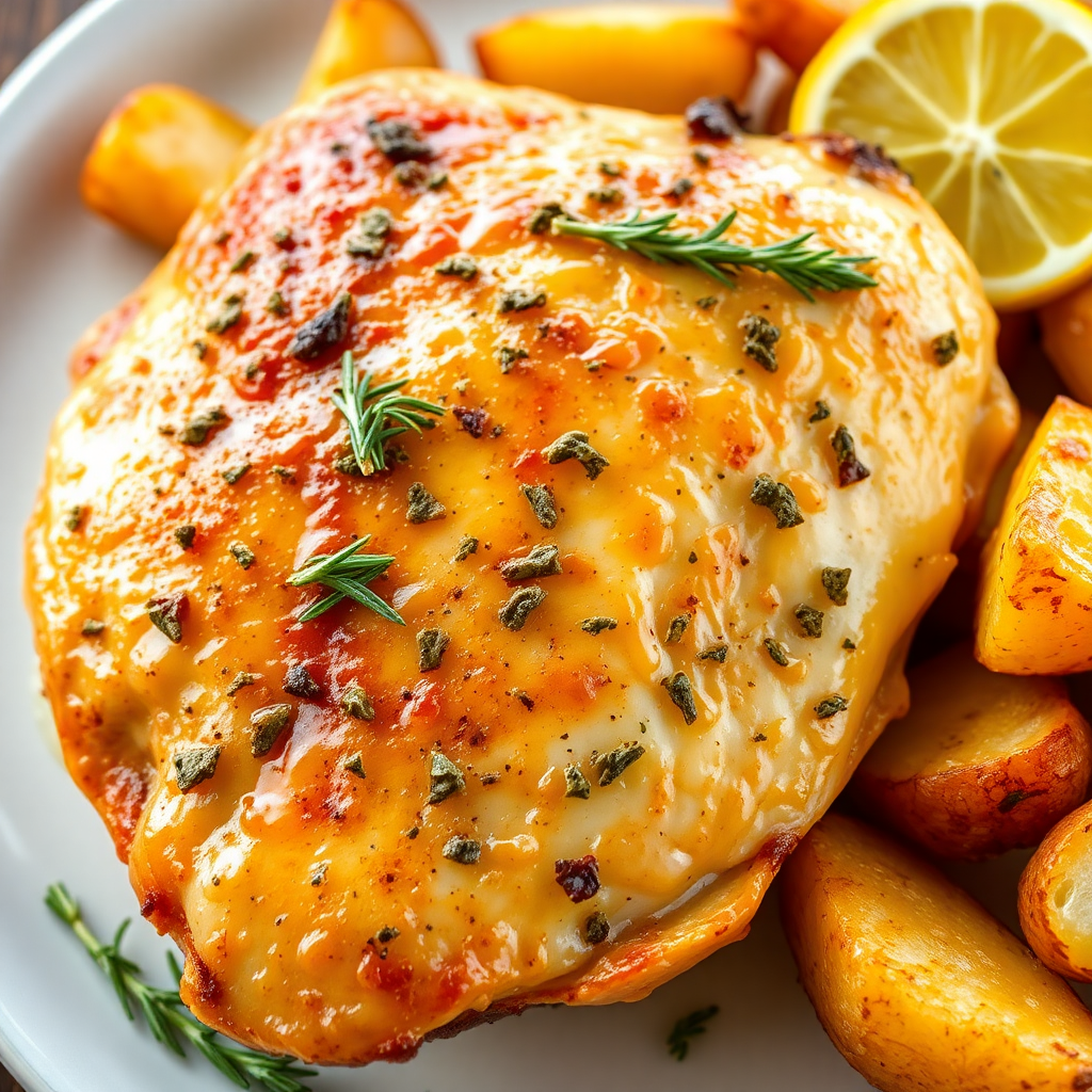 Authentic Lemon-Herb Chicken with Crispy Potatoes