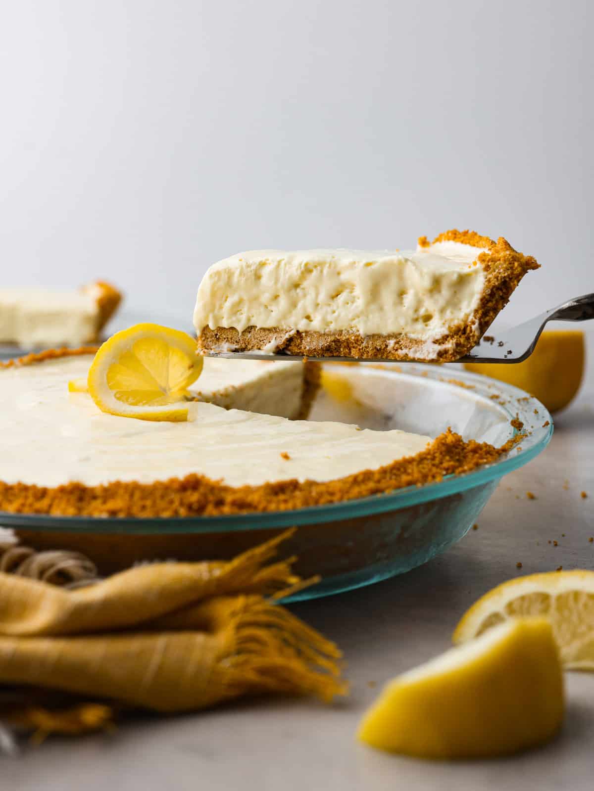 Layered Citrus Cream Pie with Graham Cracker Crust