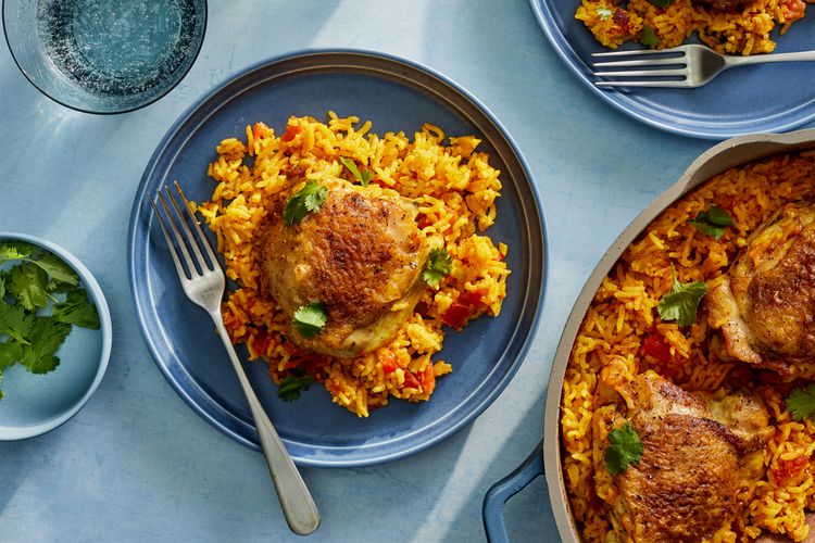 One-Pot Chicken and Tomato Rice Pilaf