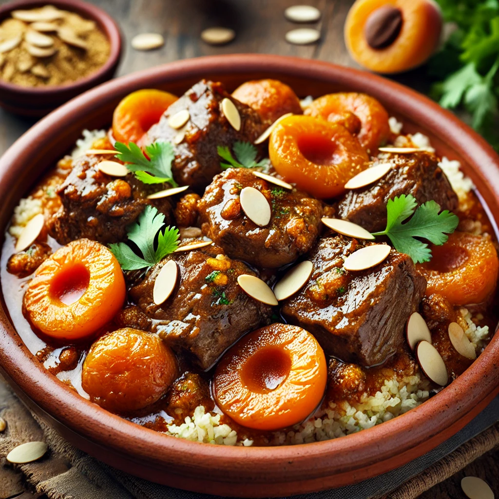 Regional Spice-Infused Lamb Tagine with Apricots