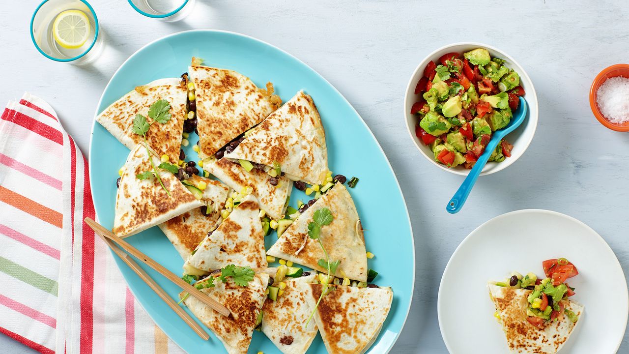 Kid-Friendly Mini Cheese Quesadillas with Avocado Salsa