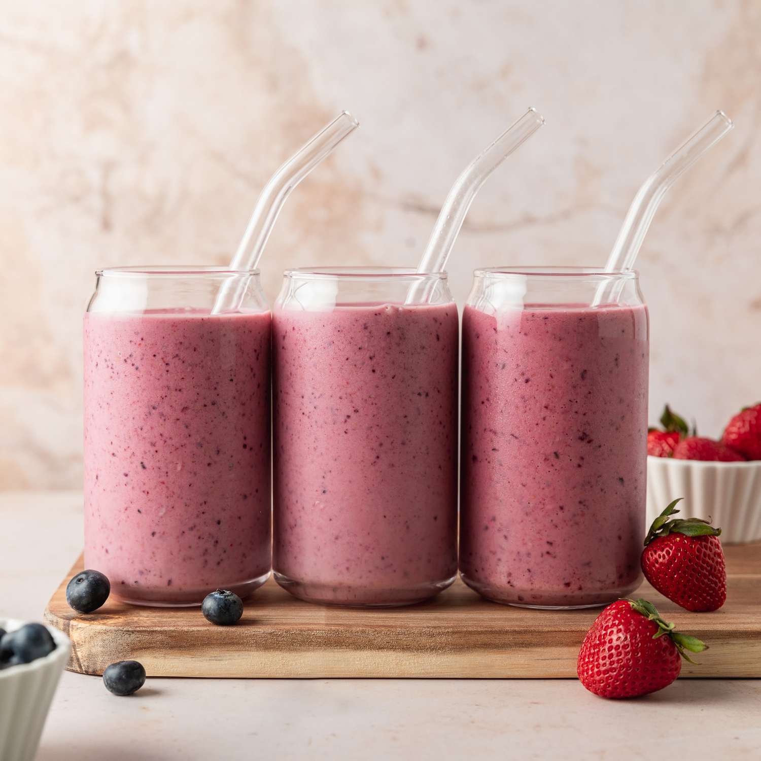 Gelatin-Infused Berry Protein Smoothie