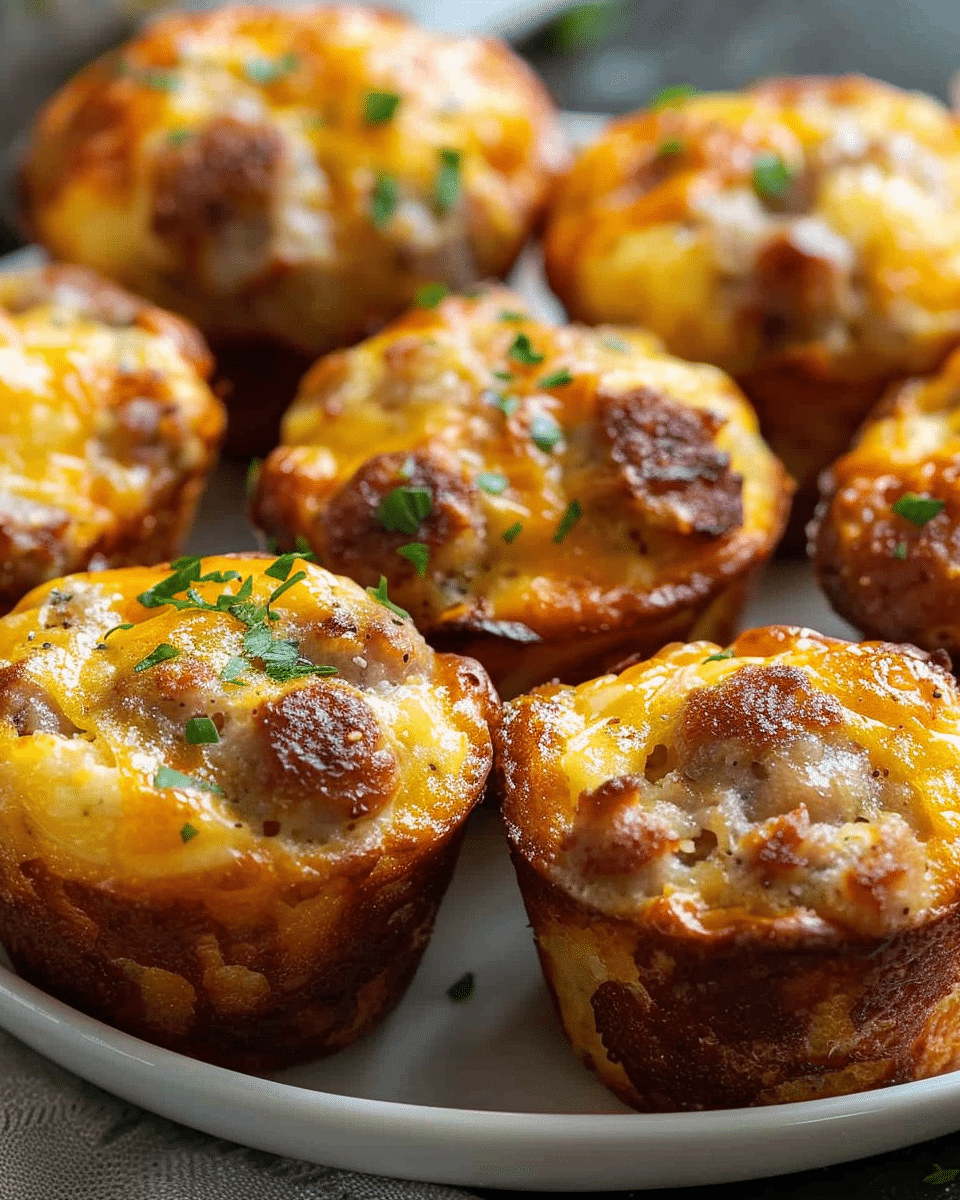 Breakfast Egg White and Chicken Sausage Muffin