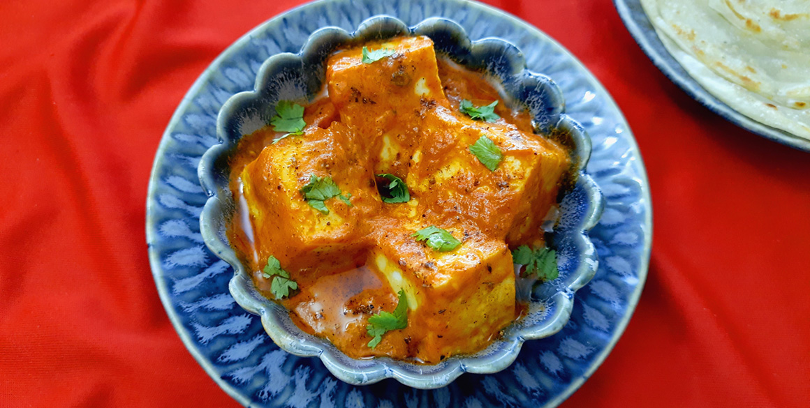 Pan-Seared Paneer with Tomato-Onion Masala