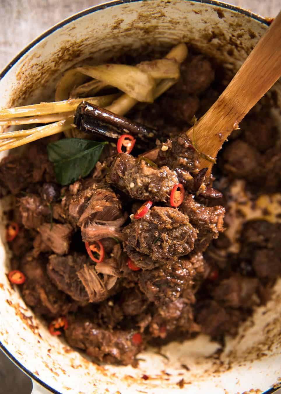 Braised Beef Rendang with Toasted Coconut