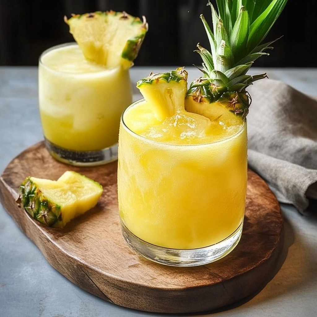Tropical Pineapple Mezcal Fizz