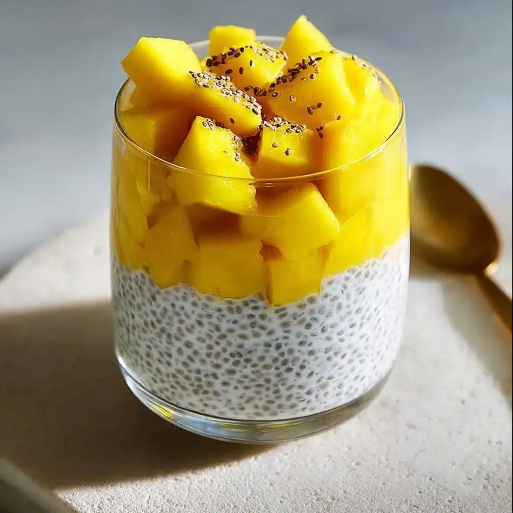 Quick No-Bake Coconut Mango Chia Pudding